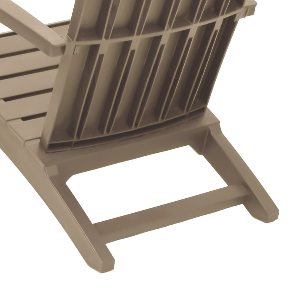 vidaXL Adirondack Chair Outdoor Furniture Lawn Chair for Deck Polypropylene