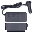 thumbnail image 2 of Cigarette Lighter Splitter DC Power Car Adapter with LED Voltmeter Main Switch for Phone Tablet, 2 of 7