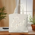 thumbnail image 3 of Stylish Cream Canvas Tote Bag with ' Got ' Design - Multifunctional Reusable Shopping Bag for Parties Travel & Everyday Use, 3 of 6