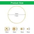 thumbnail image 2 of BUZIFU DIY Wooden Mobile Frame Hanging Mobile Kit Baby Crib Mobile Wind Chime Bed Bell Natural Craft Wooden Crib Toys Mobile Hanger Baby Mobile Kit for Kids Nursery Decor Gift Room Bed Decoration, 2 of 8