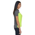 thumbnail image 3 of CORE365 CE101W Women's Balance Colorblock Performance Piqué Polo-Safety Yellow/ Carbon-3XL, 3 of 3