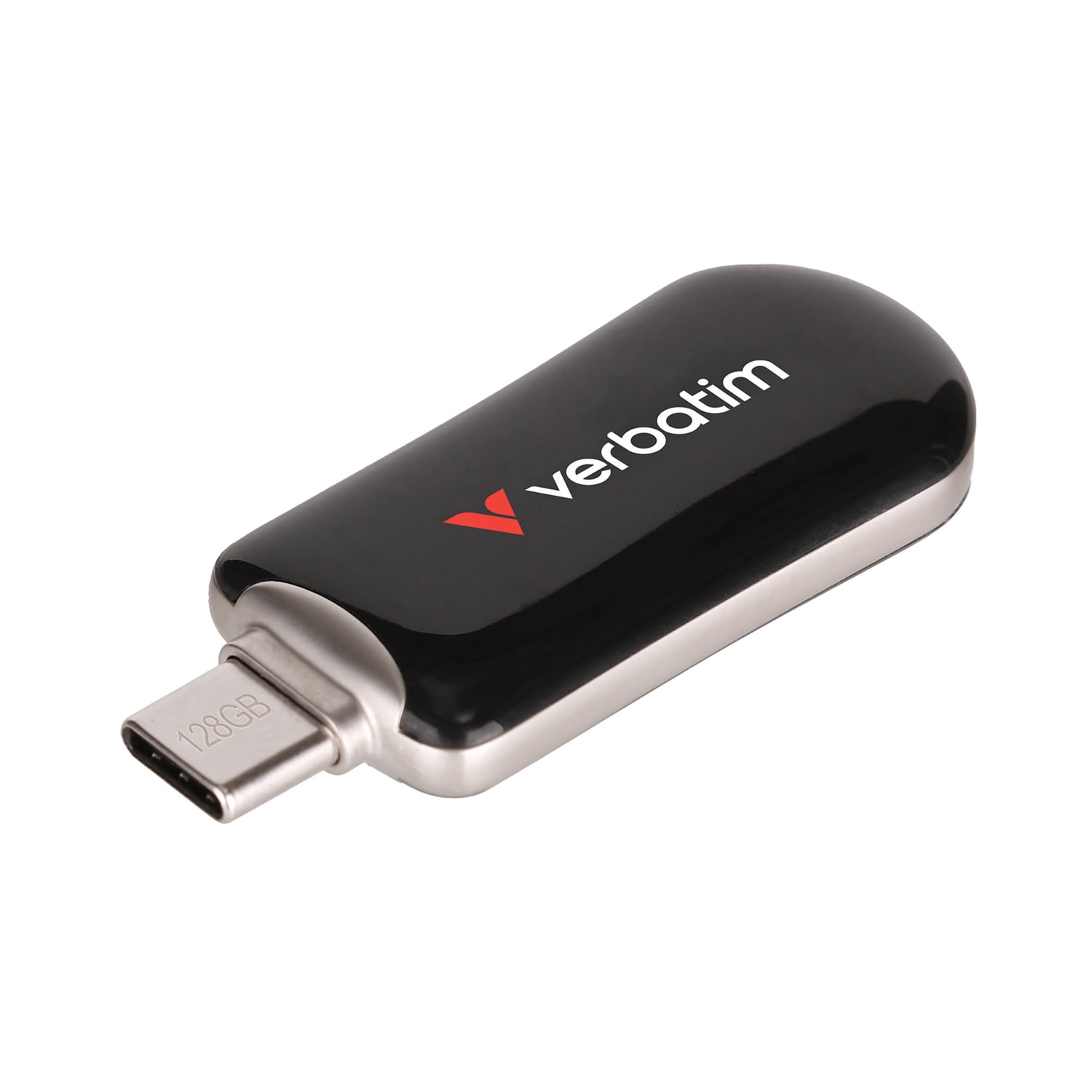Verbatim Plectra USB-C Flash Drive, Black (128 GB)