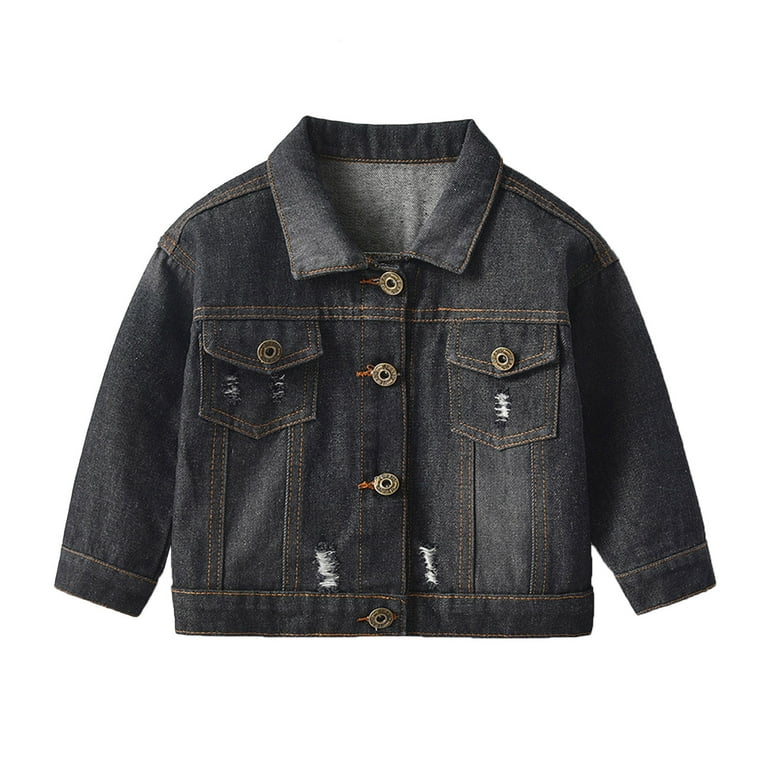 Denim farm shop coat