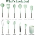thumbnail image 3 of 12 Silicone Cooking Utensils | Spoons, Tongs, Ladle, Whisk, Spatula, Utensil Holder & More, 3 of 7