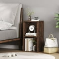 thumbnail image 2 of Costway 2 PCS Wooden Cube Storage Organizer Stackable Open Book Shelf for Small Space Brown, 2 of 7