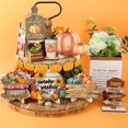 thumbnail image 4 of Fall Tiered Tray Decor, Thanksgiving Tabletop Decorations, Wooden Sign Centerpieces for Harvest Indoor Kitchen Autumn Party Supplies, 4 of 6