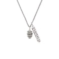 thumbnail image 2 of Delight Jewelry Silvertone Love Forever Spinner Silvertone Sisters Best Friends Forever Bar Charm Necklace, 23", 2 of 4