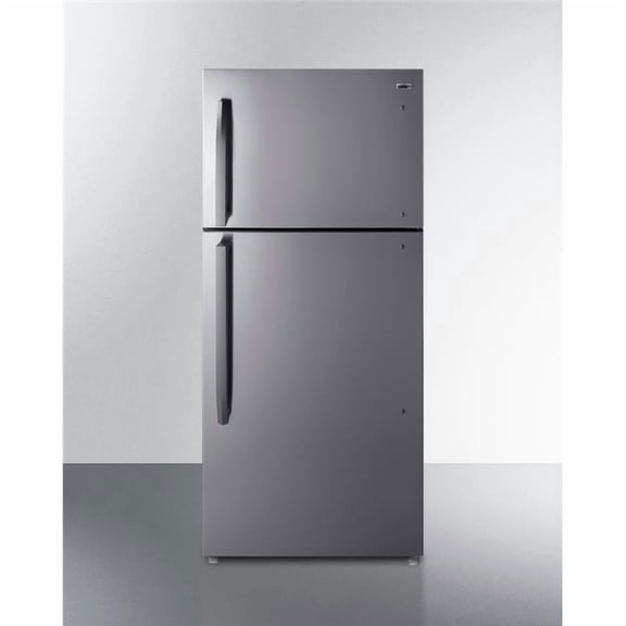Summit Commercial CTR21PL 30 in. 20.5 cu.ft. Top Freezer Refrigerator, Gray