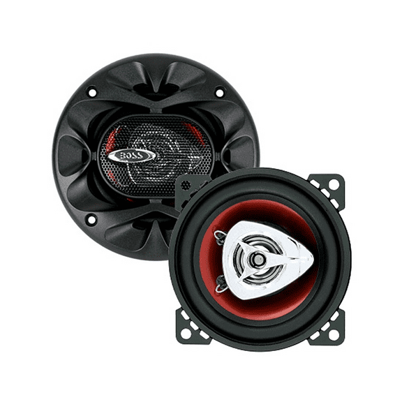 BOSS CH4220 4" 200W 2-Way Car Audio Coaxial Speakers Stereo Red PAIR