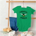 thumbnail image 4 of Save Bees Essential Workers Earth Day Romper Boys or Girls Infant Baby Brisco Brands NB, 4 of 6