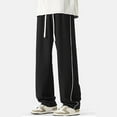thumbnail image 4 of YUELONGHU Adult Men Casual Pants Mens Cargo Pants Stretchy Men's Straight Legs Elastic Drawstring Waist Pants Athletic Sweatpants Pants with Pocket, 4 of 8