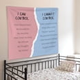 thumbnail image 4 of Pink and Blue Mental Health Tapestry Wall Hanging, Therapy Office Decor, I Can Cannot Control Mental Health Wall Blanket Decor for Therapist Counselor Office Classroom, 50x60 Inch, 4 of 6