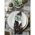 thumbnail image 3 of Hokiten Kitchen Dinner Napkins Set of 4 Black White Spring Floral Cloth Napkins Reusable Washable Table Napkins for Weddings Cocktail Parties Holiday Table Decor 20x20 Inch, 3 of 8