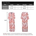 thumbnail image 6 of Womens Bikini Cover Ups Floral Printed Beach Casual Dress Coverup Plus Size Swimsuits Long Kimono Cardigans Alsol Lamesa, 6 of 6