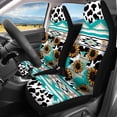 thumbnail image 3 of Pzuqiu Sunflower Cow Print Seat Protectors Breathable, for Car Seats SUV Seats Sedan Seats Suitable for Cars Trucks, 3 of 10