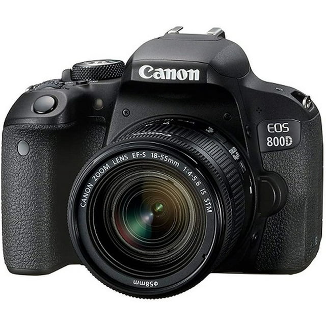 Canon EOS 800D 24.2MP Digital SLR Camera w/ EF-S 18-55mm Lens