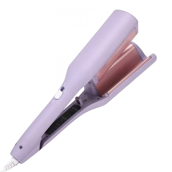 FACEGA 32mm Travel Hair Crimper Curling Iron, Professional Mini Hair Waver Curling Iron, French Egg Curling Water Wavy, Large Wavy Cake Curling, Hair Crimper Small Negative Ions, Dual Voltage