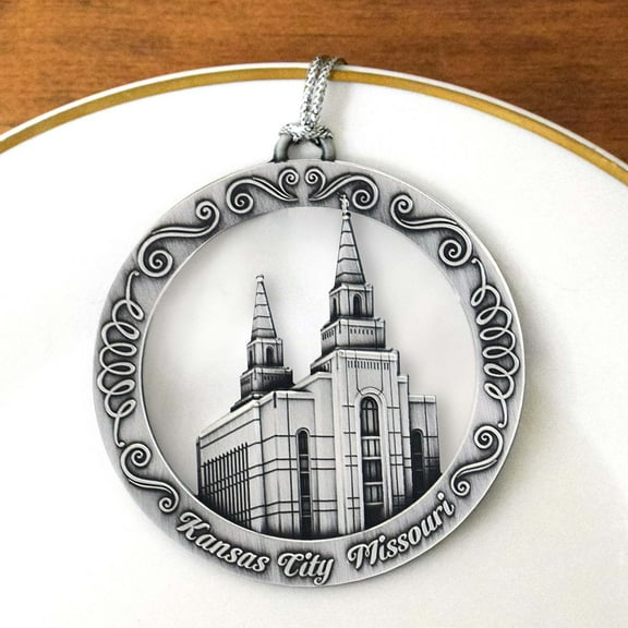 Kansas City Kansas Temple Antique Silver Ornament by Ringmasters
