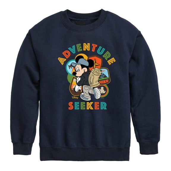 Disney - Adventure Seeker - Toddler & Youth Crewneck Fleece Sweatshirt