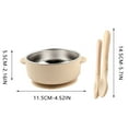 thumbnail image 2 of Children's Cutlery Set,3-Piece Baby Food Bowl Set,Food Grade Silicone Bowl,Stainless Steel Inner Liner Bowl,Infant Toddler Dining Set,Weaning Food Bowl,Easy Clean Baby Bowl, 2 of 5