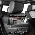 thumbnail image 6 of EKR Custom Fit Tundra Car Seat Covers for 2022-2026  Toyota Tundra  CrewMax &Tundra Hybrid &Double Cab,Rear 40/60 Split W/Armrest,Full set Leather Seat Covers(Full Set,Black), 6 of 9