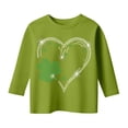 thumbnail image 3 of WOYY Girls St. Patrick's Day Graphic Tee 3/4 Sleeve Crewneck T-Shirt, Sizes 3-13, 3 of 3