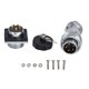 thumbnail image 1 of Conector de aviación, conector de panel macho hembra de metal con clavija de aviación WS20 de 5 pines Conector de aviación elegante y moderno, 1 of 9