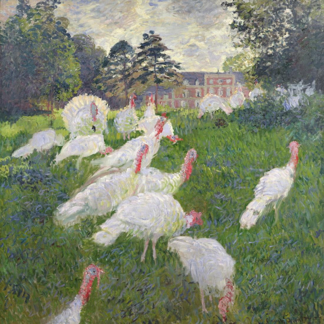 The Turkeys at the Chateau De Rottembourg, Montgeron, 1877 Impressionist Turkey Painting Print Wall Art By Claude Monet - Walmart.com