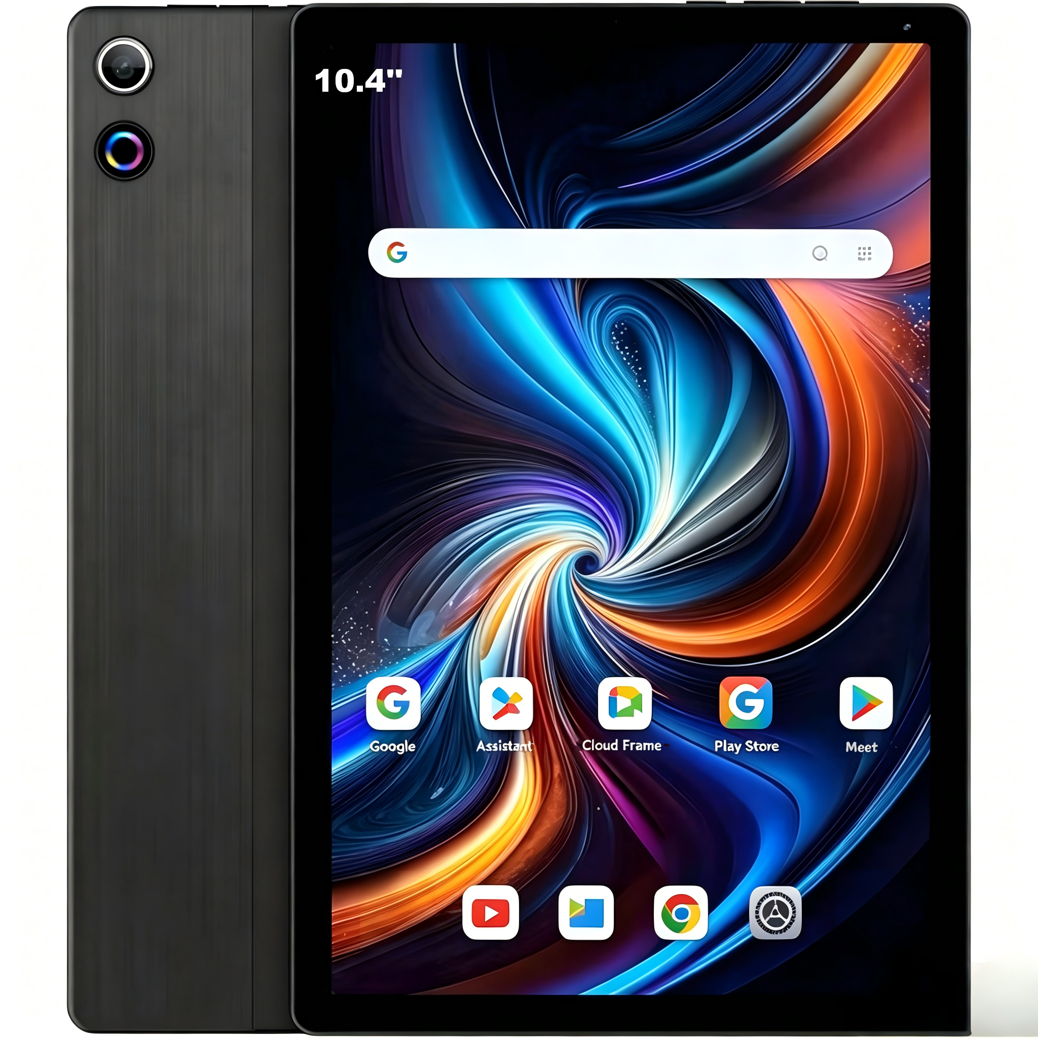 AEEZO 10.4 Inch Tablet 16GB RAM 128GB ROM Octa-Core WiFi 6 1280x800 HD,Black