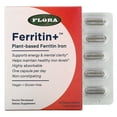 thumbnail image 2 of Flora, Ferritin+, Plant-Based Ferritin Iron, 30 Delayed Release Vegan Capsules 2 Packs, 2 of 4