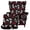 Black Skull Red Rose, variant on Pzuqiu Skull Red Rose Wingback Chair Cover,Stretchy Non-Slip Chair Covers Halloween Wing Chair Covers,Soft Slipcover for Wingback Armchairs,Dustproof,Non-Slip,Furniture Protector for Living Room