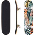 thumbnail image 5 of Skateboards for Beginners seamless Tropical plants leaves dark Hawaiian style Botanical for 31"x8" Maple Double Kick Concave Boards Complete Skateboards Outdoor for Adults family friends Gifts, 5 of 5