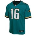 thumbnail image 2 of Youth Nike Trevor Lawrence Teal Jacksonville Jaguars Game Jersey, 2 of 3
