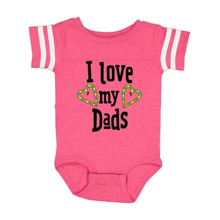 

Inktastic I Love my Dads- hearts Gift Baby Boy or Baby Girl Bodysuit