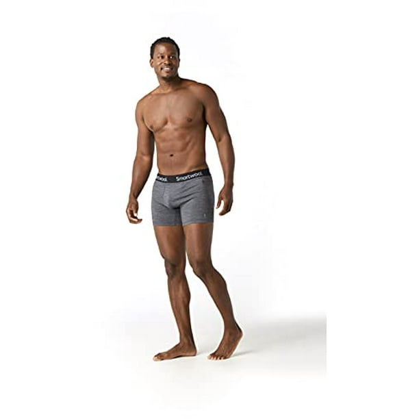 Smartwool Men's Merino Sport 150 Boxer Brief Boxed - Moisture-wicking,  Cooling Merino Wool Underwear for Sports, Hiking, & Everyday Wear - L,  Medium Gray Heather 