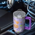 thumbnail image 5 of 40 Oz Halloween Tumbler with Handle and Straw, Skeleton Witch Ghost Cat Insulated Tumbler, Halloween Birthday Gifts for Women Adults Teenagers, 5 of 5