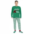 thumbnail image 4 of iHapHap Matching Family Christmas PJs Cotton Blend Long Sleeve Stripe Loungewear, Men L, 4 of 6