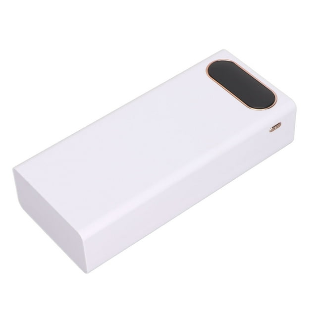 Banque d'Alimentation Mobile DIY, Écran LCD, Chargeur Intelligent pour Batteries 16x18650 avec 2 Ports de Sortie USB, Entrée Micro Type‐C, pour Tous les Modèles de Téléphones Mobiles