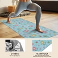thumbnail image 4 of Mermaid Sea Creature Pattern Hot Yoga Mat Towel Non Slip for Hot Yoga - Quick-Drying Yoga Mat Cover with 4 Corner Pockets with Travel Bag - Hot Yoga Towel Non Slip Grip Moisture Wicking Sweat 70"x26", 4 of 6
