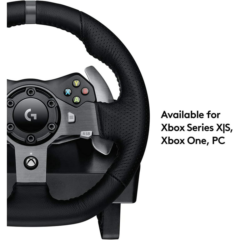Logitech G920 Driving Force Racing Wheel and Floor Pedals, Real Force  Feedback, Stainless Steel Paddle Shifters, Leather Steering Wheel Cover for  Xbox