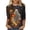 Multicolor Shirts 5, variant on Jsaierl Halloween Shirts for Women Plus Size Witch Graphic Tees Fall Classic Round Neck T-Shirts 3/4 Sleeve Holiday Blouse Tops Halloween Clothes,Sizes S-5XL
