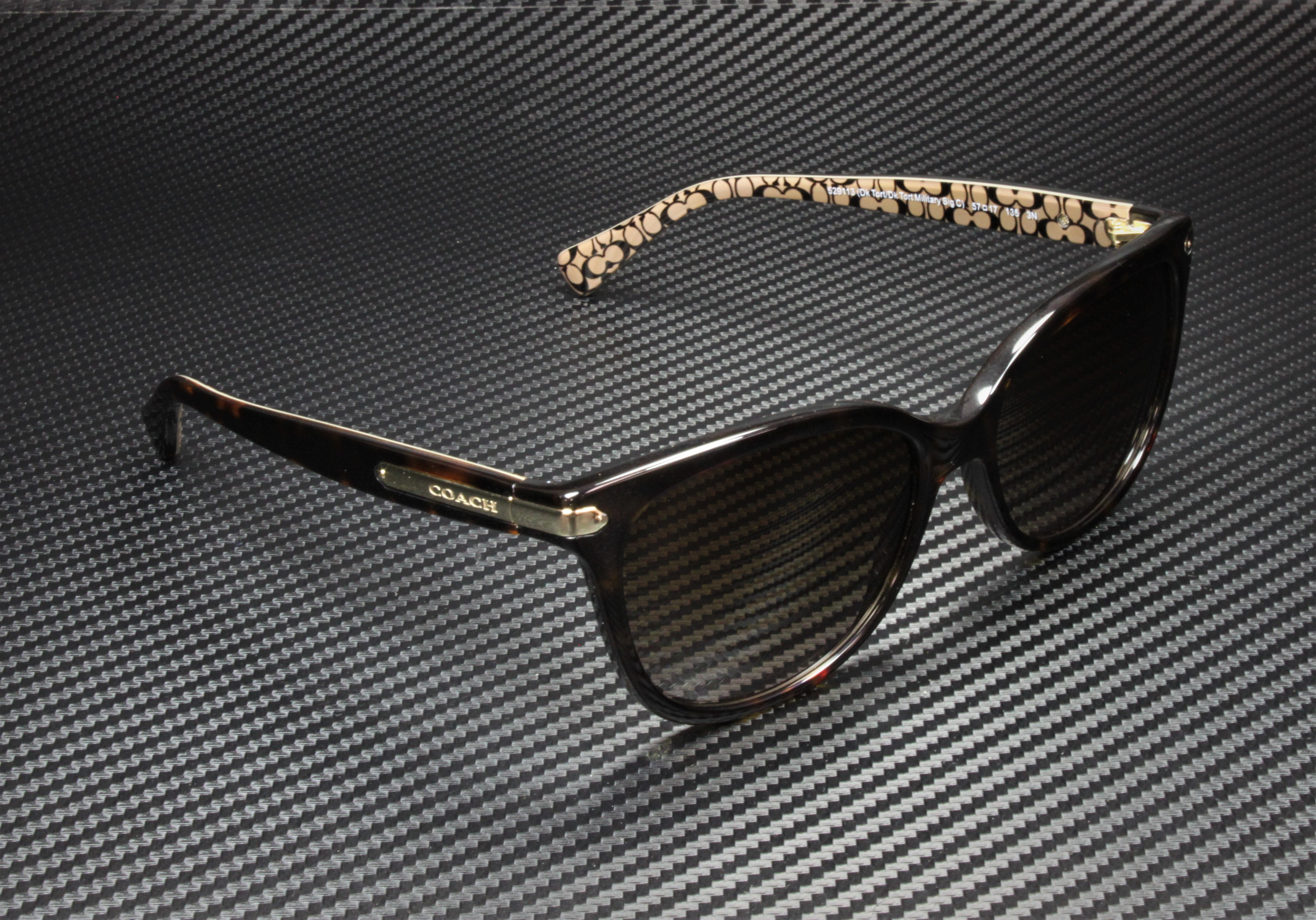 Women's Gradient HC8132-529113-57 Brown Square Sunglasses