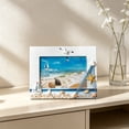 thumbnail image 7 of Nautical Photo Frame,Wooden Sea Style Ornament with Shell And Starfish Embossed Detail Stable Display Stand,Picture Holder for Living Room Cabinet,Bedroom Vanity,Beach House Counter, 7 of 7
