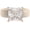 Nude and Rose Gold, variant on Silicone Ring – 8×8 mm Princess Cut CZ | Patented Design - GlowStone Collection