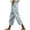 03 Light Blue, variant on Women's Harlan Cropped Pants Casual Loose Straight Trousers Fashion Solid Color Lace Up Capris Pants with Drawstring and Pockets
