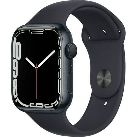 Restored Apple Watch Series 7 (GPS, 45mm) - Midnight Aluminum Case with Midnight Sport Band - Certified B-Stock - (Refurbished)