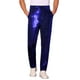 thumbnail image 1 of Pantalones de lentejuelas INSPIRE CHIC para hombres, pantalones rectos brillantes para fiestas disco, 30 azul, 1 of 6