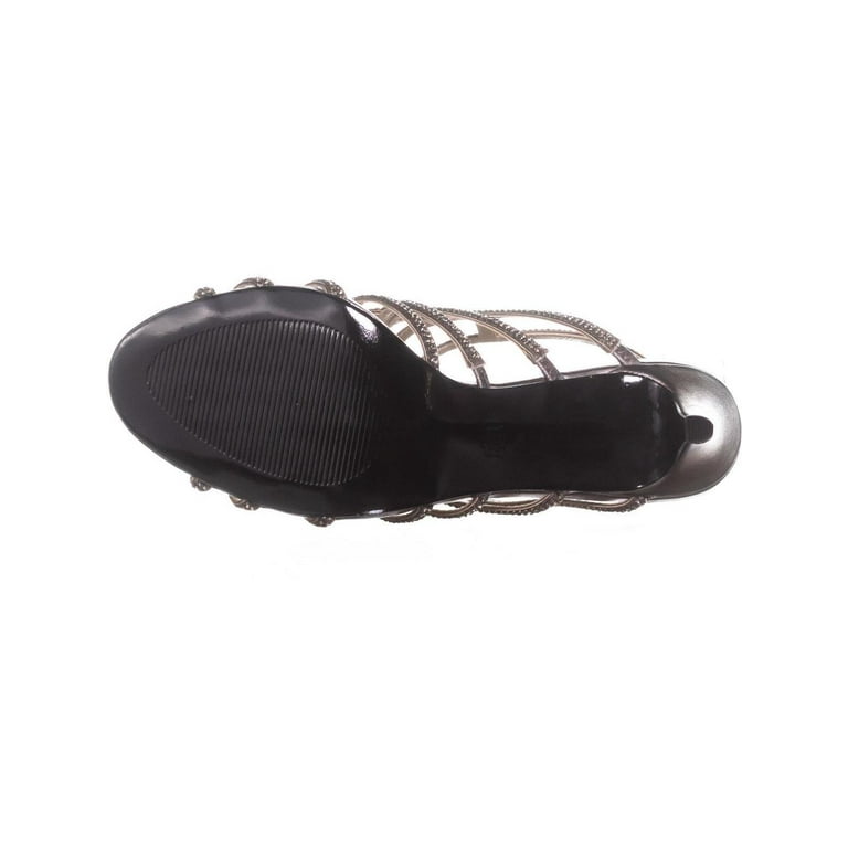 Caparros harmonica embellished caged evening sandals hotsell