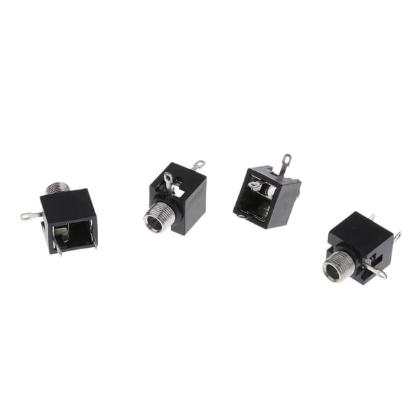 QIANRENON 3.5mm TRS Female To Female Panel Mount Adapter - Stereo Audio Port Extension Connector