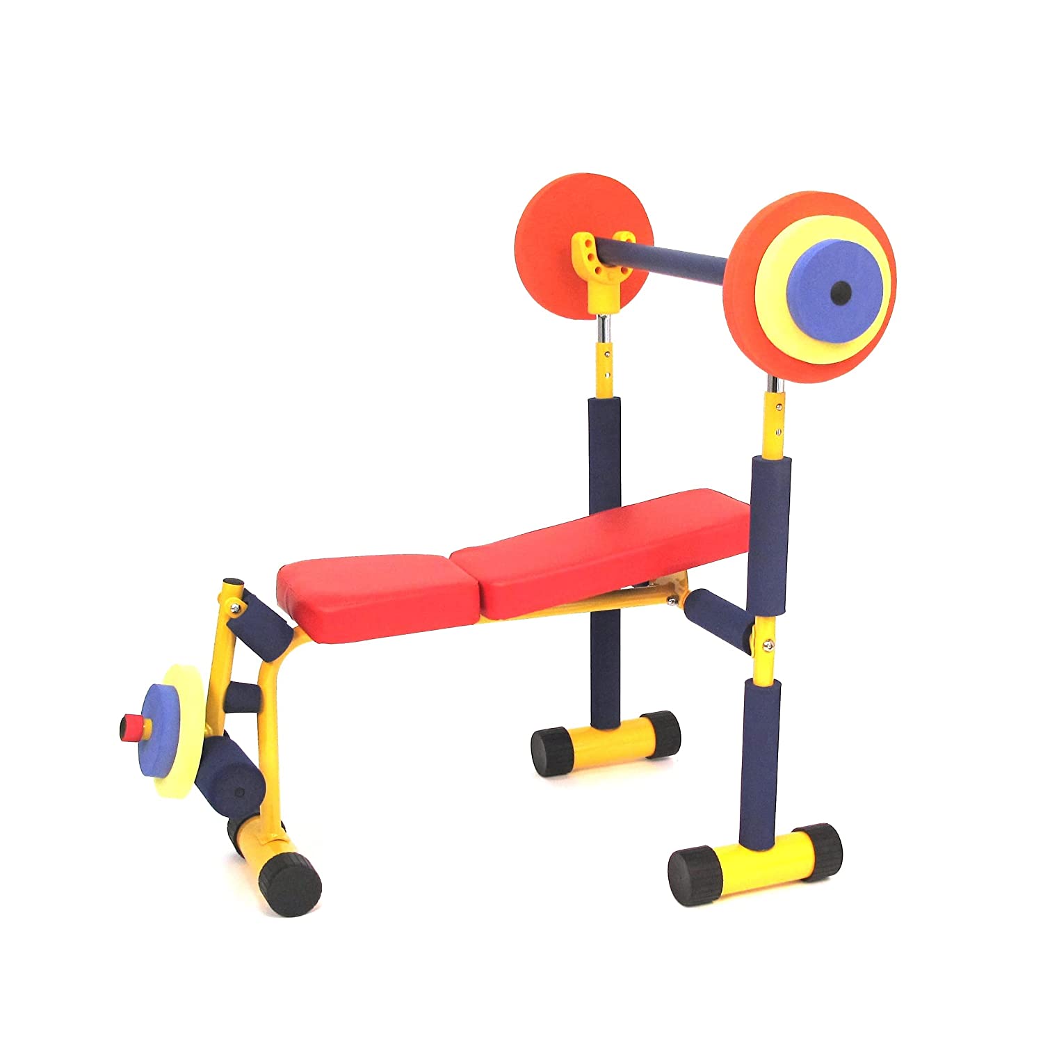 Redmon Fun And Fitness Exercise Equipment For Kids Weight Bench Set
